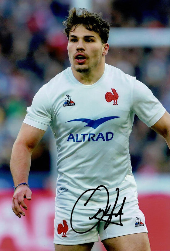 Antoine Dupont Signed 12X8 Photo France Genuine Signature AFTAL COA (2222)