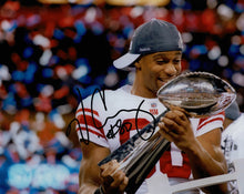  Victor Cruz Signed 10X8 Photo New York Giants AFTAL COA (D)