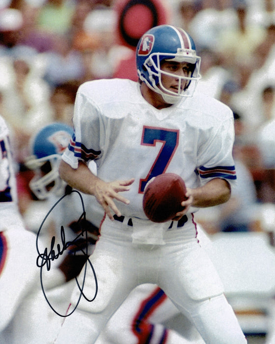 John Elway Signed 10X8 Photo Denver Broncos AFTAL COA (A)