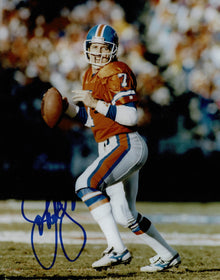  John Elway Signed 10X8 Photo Denver Broncos AFTAL COA (C)