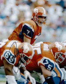  John Elway Signed 10X8 Photo Denver Broncos AFTAL COA (D)