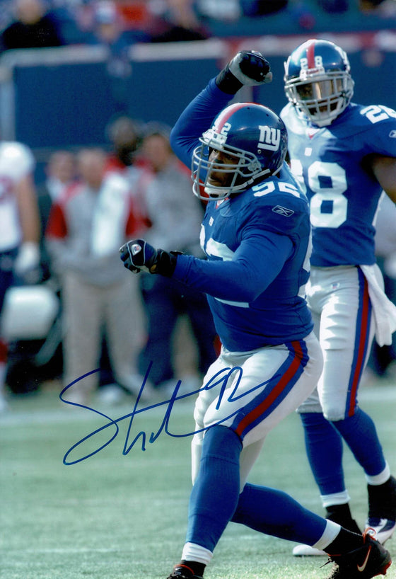 Michael Strahan Signed 12X8 Photo New York Giants AFTAL COA (A)
