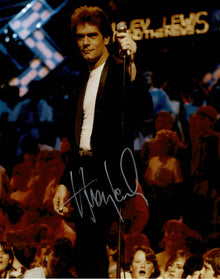  Huey Lewis SIGNED 10X8 Photo Huey Lewis and the News AFTAL COA (B)