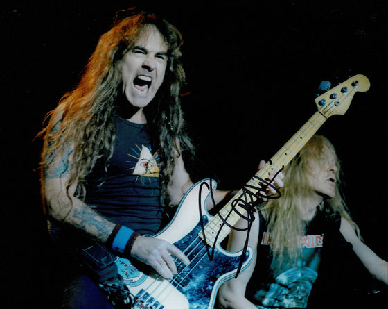 Steve Harris Signed 10X8 Photo Iron Maiden AFTAL COA (E)