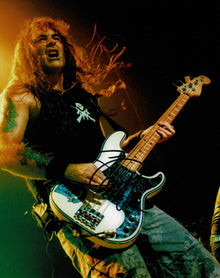  Steve Harris Signed 10X8 Photo Iron Maiden AFTAL COA (G)