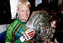  Peter Schmeichel Signed 12X8 Photo Manchester United GENUINE AFTAL COA (1618)