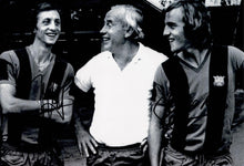  Johan Cruyff & Johan Neeskens Signed 12X8 Barcelona Photo AFTAL COA (1557)
