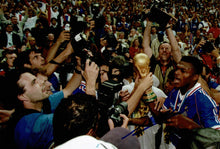  Marcel Desailly Signed 12X8 Photo 1998 France World Cup Winner AFTAL COA (1488)