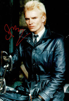  Sting Signed 12X8 Photo Quadrophenia The Police Autograph AFTAL COA (A)