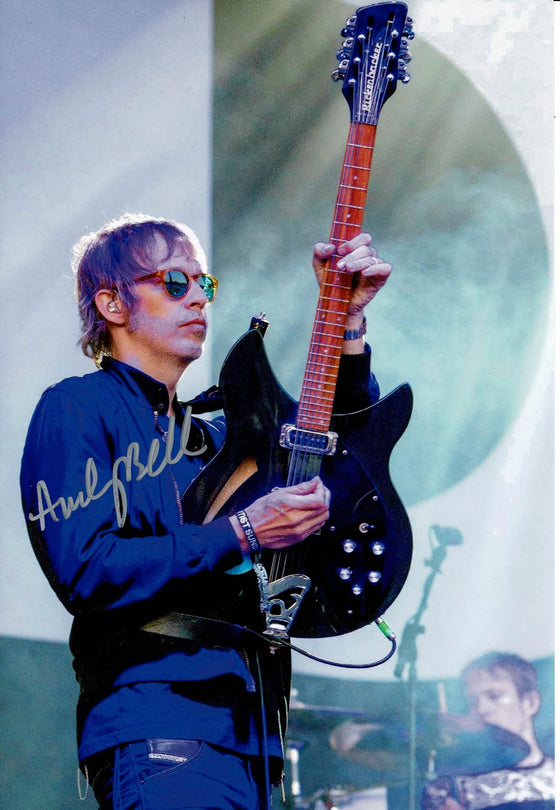Andy Bell SIGNED 12X8 Photo Oasis Genuine Signature AFTAL COA (A)