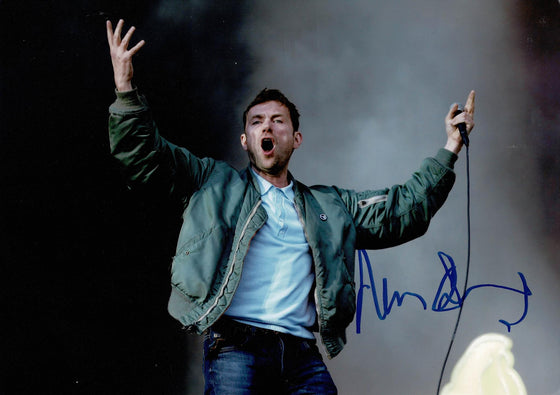 Damon Albarn SIGNED 12X8 Photo Blur Genuine Signature AFTAL COA (A)