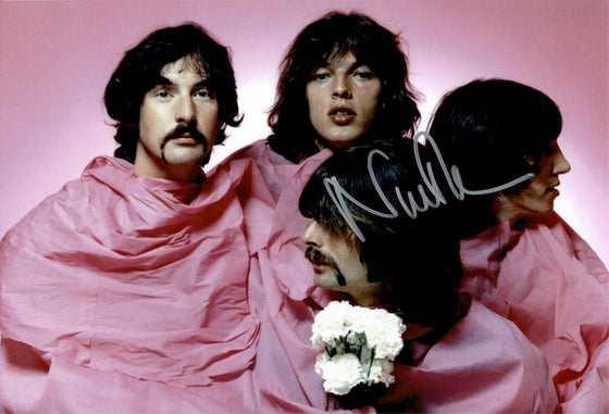 Nick Mason SIGNED 12X8 Photo Pink Floyd Genuine Signature AFTAL COA