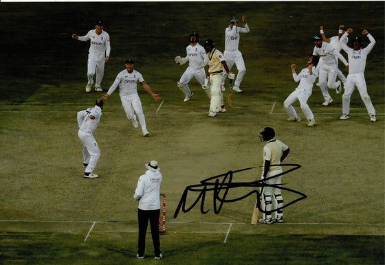 Jack Leach Signed 12X8 Photo England Cricket Legend AFTAL COA (2615)