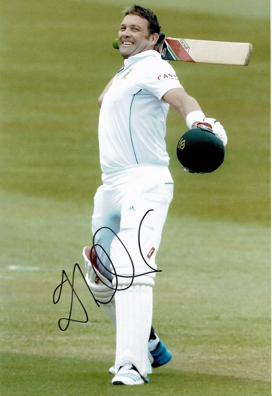 Jacques Kallis Signed 12X8 Photo South African Cricket Legend AFTAL COA (2617)