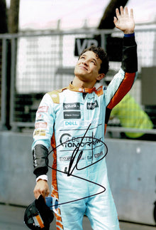  Lando Norris Signed 12X8 Photo Mclaren Genuine AUTOGRAPH Formula One F1 (3589)