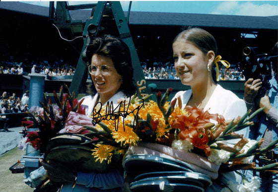 Billie Jean King Signed 12X8 Photo Genuine Autograph AFTAL COA (C)