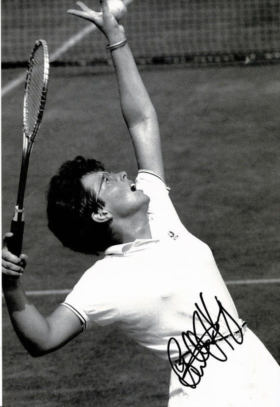 Billie Jean King Signed 12X8 Photo Genuine Autograph AFTAL COA (D)