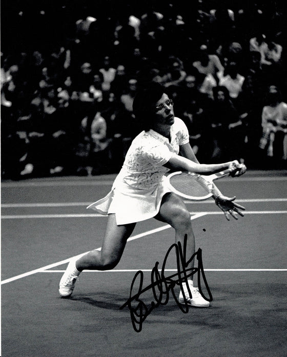 Billie Jean King Signed 10X8 Photo Genuine Autograph AFTAL COA (E)