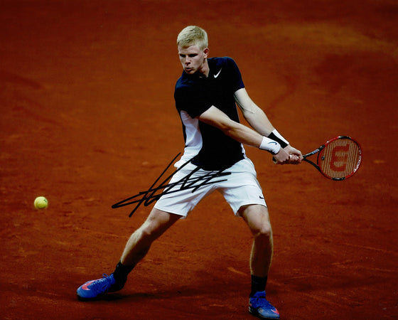 Kyle Edmund Signed 10X8 Photo Genuine Autograph 2015 Davis Cup AFTAL COA (B)