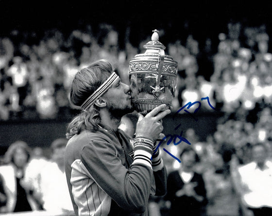 Bjorn Borg Signed 10X8 Photo Wimbledon Champion GENUINE AUTOGRAPH AFTAL COA (L)