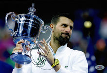  Novak Djokovic Signed 12X8 PHOTO Genuine Signature 24 Grand Slam AN53415 PSA COA