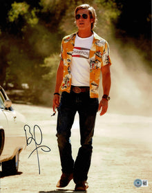  Brad Pitt SIGNED 11X14 Photo Once Upon a Time in Hollywood BAS TPA BG37833 COA