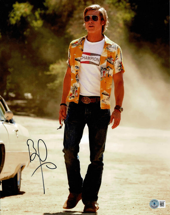 Brad Pitt SIGNED 11X14 Photo Once Upon a Time in Hollywood BAS TPA BG37833 COA