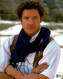  Brendan Fraser SIGNED 11X14 Photo The Mummy BAS BG37823 TPA COA