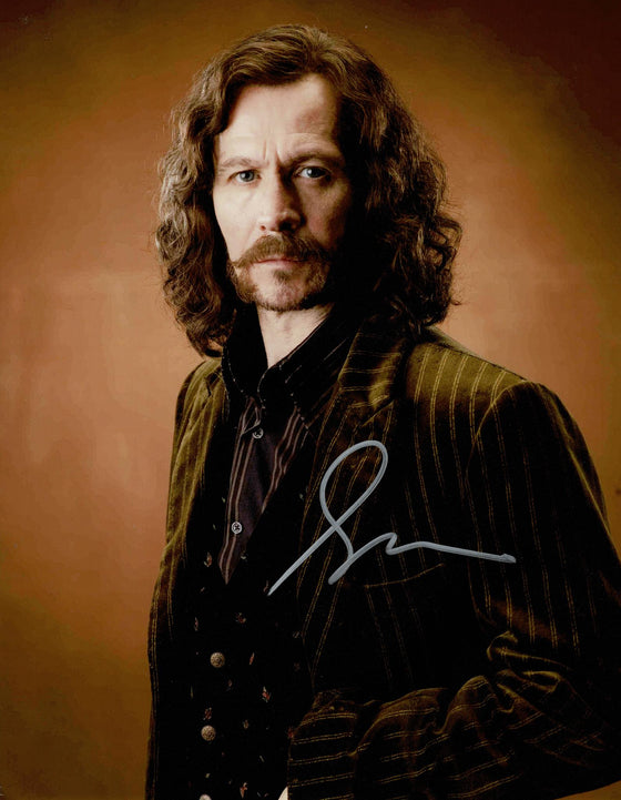 Gary Oldman SIGNED 11X14 Photo Sirius Black HARRY POTTER AFTAL COA (A)