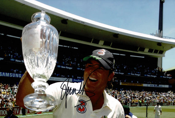 Shane Warne Signed 12X8 Photo Australia Cricket Legend AFTAL COA (2607)