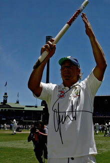  Shane Warne Signed 12X8 Photo Australia Cricket Legend AFTAL COA (2604)