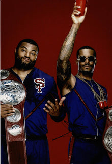  The Street Profits SIGNED 12X8 PHOTO Genuine Signature WWE AFTAL COA (7129)