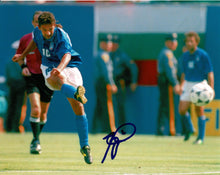  Roberto Baggio Signed 10X8 Italy ITALIA 94 AMAZING PROOF AFTAL COA (1117)