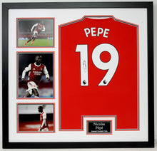  Nicolas Pepe Signed & Framed Arsenal F.C. Shirt AFTAL COA