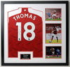 Thomas PARTEY Signed & Framed Arsenal F.C. Shirt AFTAL COA (B)