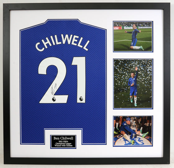 Ben Chillwell Signed & Framed Chelsea F.C. Champions League Winners AFTAL COA (B