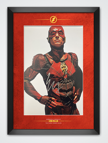  Ezra Miller Signed & Framed A4 Photo Mount FLASH Genuine Signature AFTAL COA