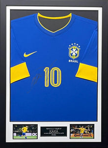  Kaka Signed & Framed Brazil Jersey Genuine Signature AFTAL COA