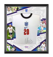  Phil Foden SIGNED & FRAMED England EURO 2020 JERSEY AFTAL COA (FTO)