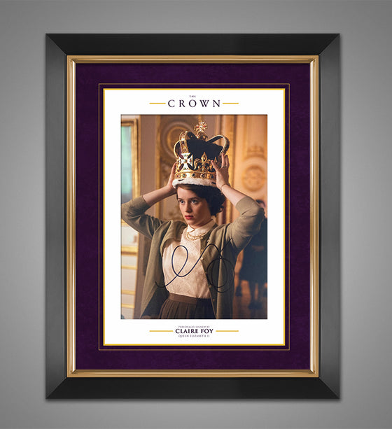 Claire Foy The Queen Signed 10X8 Photo Mount Display Genuine Signature AFTAL COA