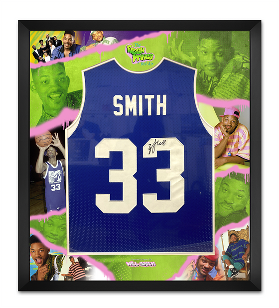 Will SMITH Signed & FRAMED Basketball Jersey Fresh Prince of Bel-Air AFTAL COA