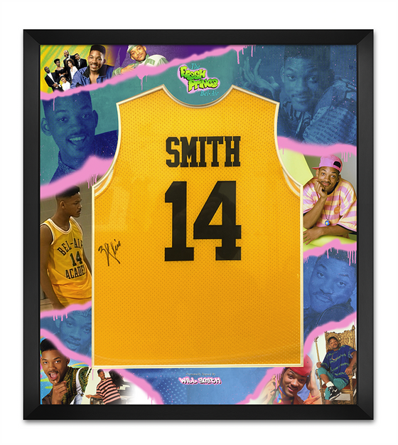 Will SMITH Signed FRAMED Basketball Jersey The Fresh Prince of Bel-Air AFTAL COA