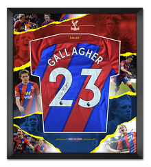  Conor Gallagher Signed & Framed Crystal Palace Shirt AFTAL COA