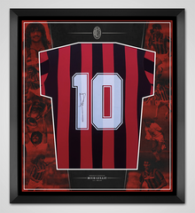  Ruud Gullit Signed & Framed A.C. Milan Shirt Genuine Signature AFTAL COA
