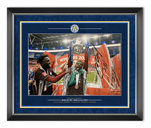  Kelechi Iheanacho Signed 12X8 & Framed Photo Leicester City FA CUP AFTAL COA