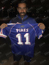Robert Pires SIGNED 1998 WORLD CUP Shirt France EXACT PROOF AFTAL COA