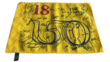  Signed 150th Open Championship PIN FLAG by 34 INC Major Winners AFTAL COA