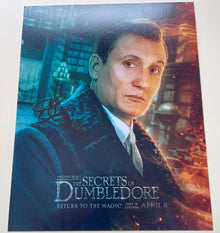  Oliver Masucci SIGNED 10X8 Photo The Secrets of Dumbledore Photo AFTAL COA (7261