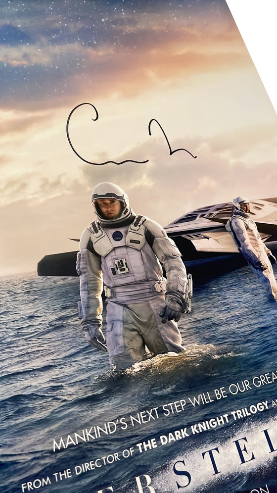Christopher Nolan Signed 18X12 PHOTO Interstellar BAS TPA Beckett BJ76245