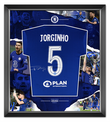  Jorginho Signed & Framed Chelsea F.C. Champions League Shirt AFTAL COA